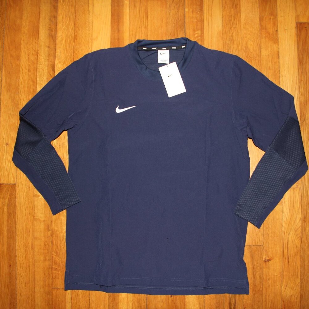 Nike Dri-Fit Lightweight Player Pullover Baseball Mens S Navy Blue